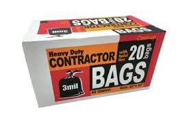 3mil Contractor Bags - 20-pack Box
