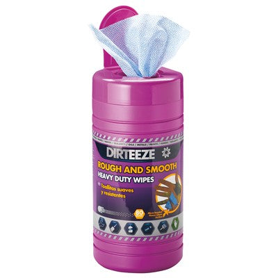 Dirteeze Rough & Smooth Beaded Wipes Tub- 80 Wipes