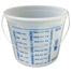 Midwest Rake Mix & Measure Container-Clear Printed Measurements On Outside