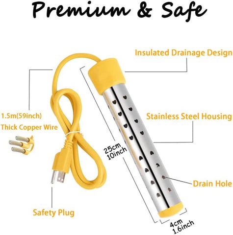 Portable Bucket Heater-Stainless Steel Guard Cover