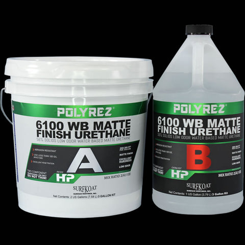 POLYREZ 6100 Matte Water-Based Urethane1.5 Gal.