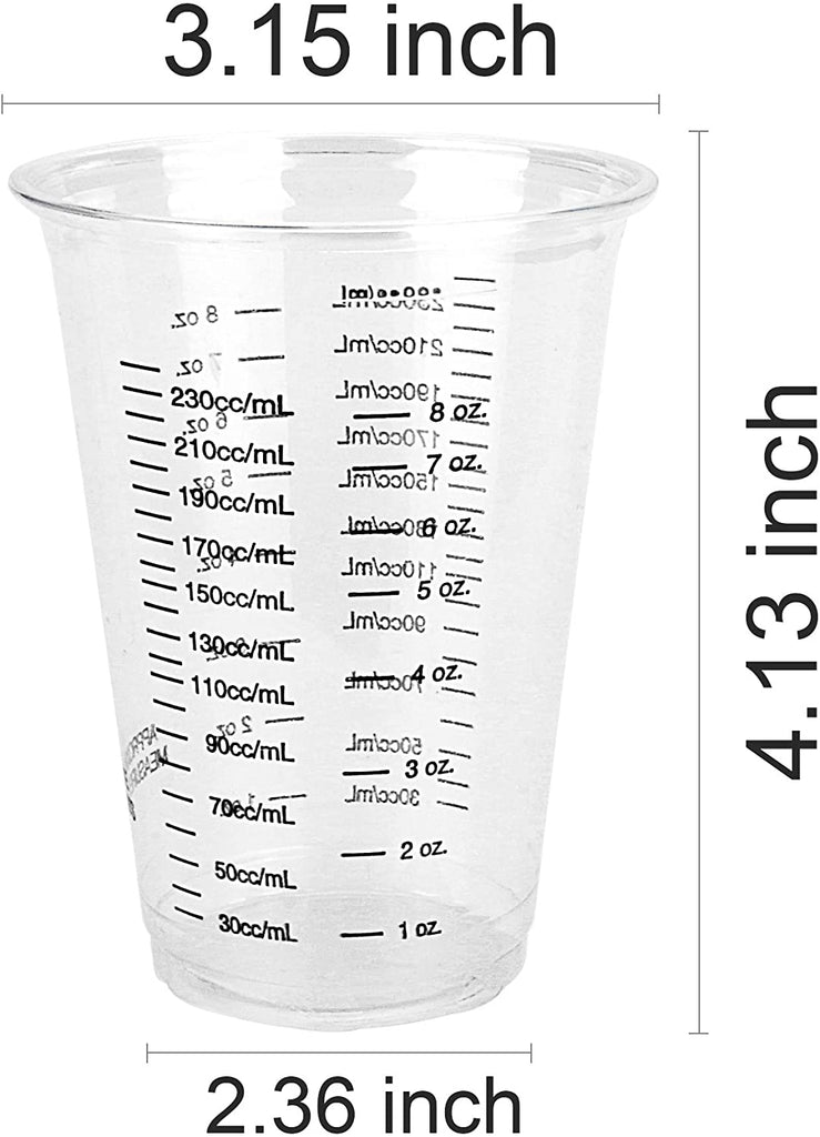 10 Pack Of 8oz Plastic Cups